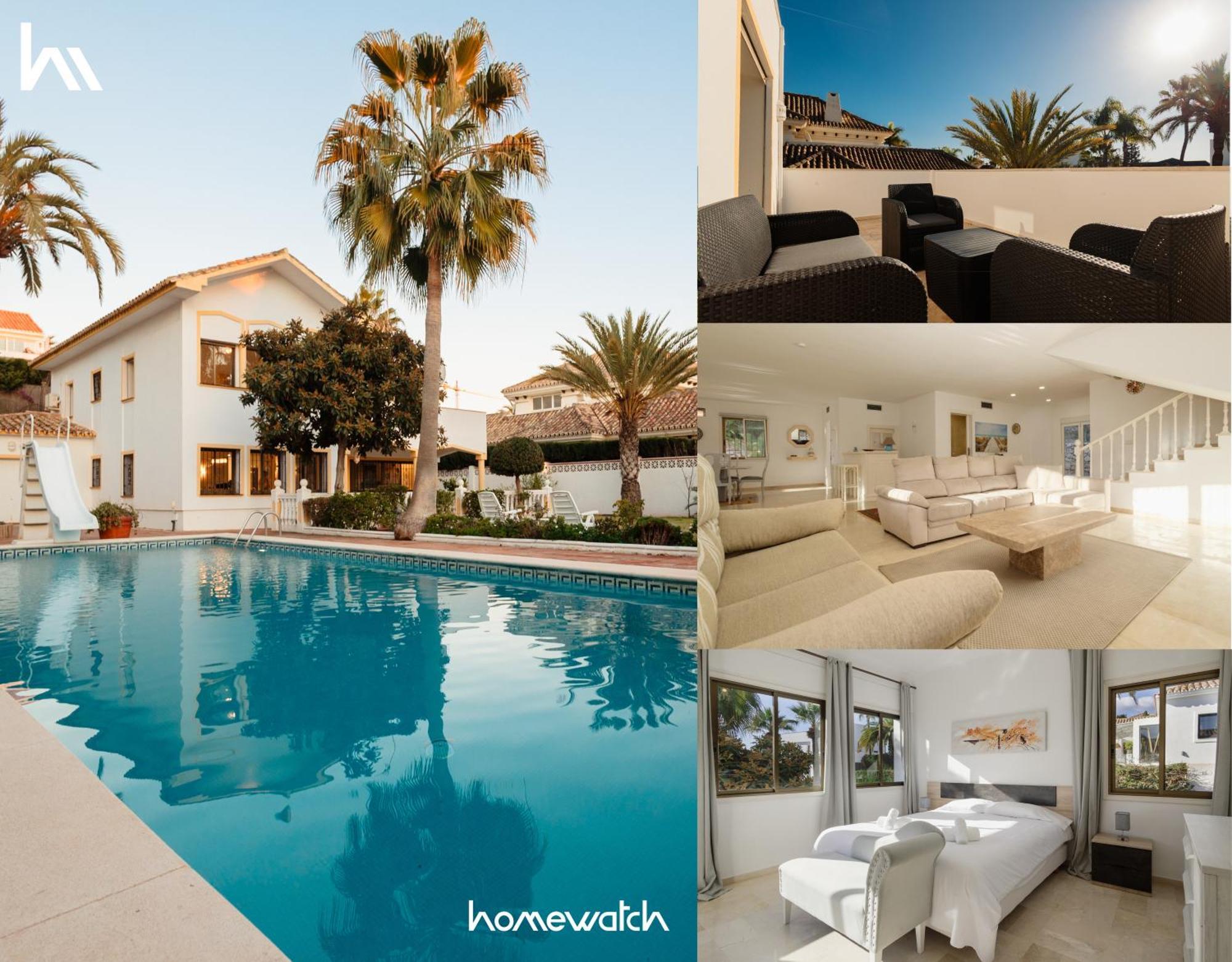 Villa Spacious House With Pool, Garden And Solarium In Chapas, Marbella
